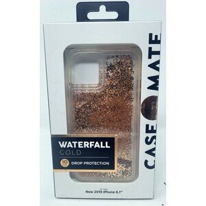 Case-Mate Waterfall Gold Case for iPhone 11 (6.1") 2019 - Gold Glitter Effect